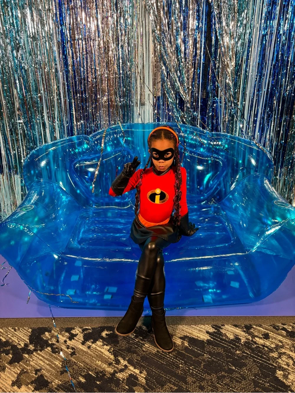 Red Incredibles Superhero Woman  & Kids Haloween Costume